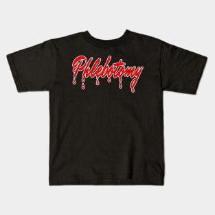 Phlebotomy blood nurse Kids T-Shirt